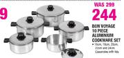 Bon Voyage 10 Piece Aluminium Cookware Set