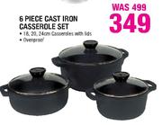 6 Piece Cast Iron Casserole Set