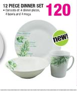 12 Piece Dinner Set