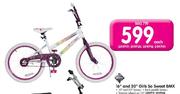 Huffy 16" & 20" Girls So Sweet BMX-Each