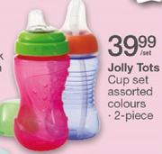 Jolly Tots Cup Set Assorted Colours-2Piece Set