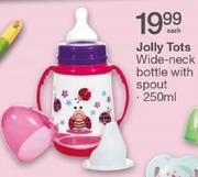 Jolly Tots Wide Neck Bottle With Spout 250ml-Each