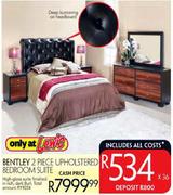 Bentley 2 Piece Upholstered Bedroom Suite