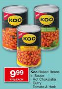 Koo Baked Beans In Sauce-410Gm Each