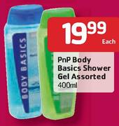 PnP Body Basics Shower Gel-400ml Each
