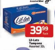 Lil-Lets Tampons Assorted-32% Each