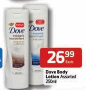 Dove Body Lotion Assorted-250ml Each