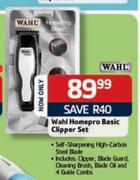 Wahl Homepro Basic Clipper Set