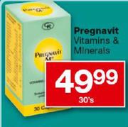 Pregnavit Vitamins & Minerals-30's