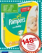 Pampers Active Baby Disposable Nappies Maxi+-62's-Per Pack