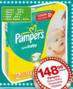 Pampers Active Baby Disposable Nappies Maxi-70's-Per Pack
