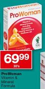 ProWoman Vitamin & Mineral Formula-30's
