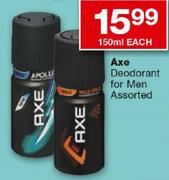 Axe Deodorant For Men-150ml Each