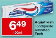 Aquafresh Toothpaste-100ml