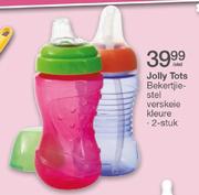 Jolly Tots bekertjiestel Verskeiekleure-2 Stuk Per Stel