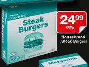  Housebrand Steak Burgers-800gm Each