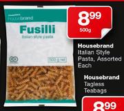 Housebrand Italian Style Pasta-500gm Each
