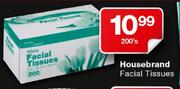 Housebrand Facial Tissues-200's