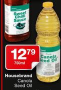 Housebrand Canola Seed Oil-750ml Each