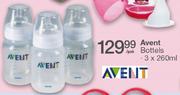 Avent Bottels-3x260Ml Pak