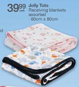 Jolly Tots Receiving Blankets-80x80Cm Each