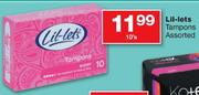 Lil-Lets Tampons Assorted-10's