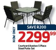 Courtyard Austen 5 Piece Steel Patio Set