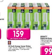 Osram 10 Pack Energy Saver Globe-Per 10 Pack