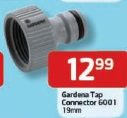 Gardena Tap Connector 6001-19mm