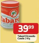 Tabard Citronella Candle-240g