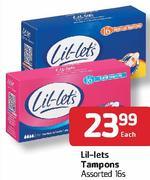 Lit-Lets Tampons-16's Each
