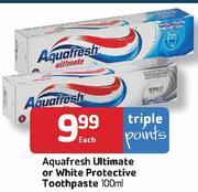 Aquafresh Ultimate Or White Protective Toothpaste 100ml-Each