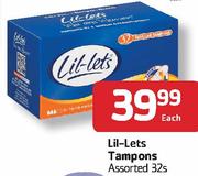 Lit-Lets Tampons-32's Each