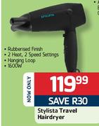 Stylista Travel Hairdryer