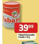 Tabard Citronella Candle-240g