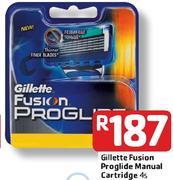 Gillette Fusion Proglide Manual Cartridge-4's