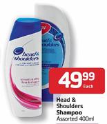 Head & Shoulders Shampoo-400ml Each
