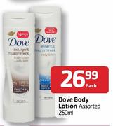 Dove Body Lotion-250ml Each