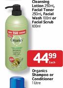 Organics Shampoo or Conditioner-1Ltr Each