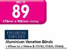 Finishing Touches Aluminium Venetian Blinds(470x900mm)-Each