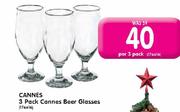 Cannes 3 Pack Cannes Beer Glasses-Per 3 Pack