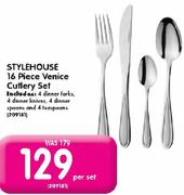 Stylehouse 16 Piece Venice Cutlery Set-Per Set