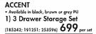 Accent 3 Drawer Storage Set-Per Set