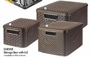 Curver Storage Box With Lid Medium 39x29x17cmcm-Each