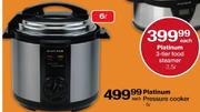 Platinum Pressure Cooker-6L Each