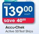 Accu-Chek Active 50 Test Strips Each