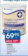 Clicks Diabetic Nutritional Supplement-400g