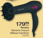 Revlon Extreme Impact Diffuse Hairdryer-2000W Each