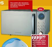Platinum Digital Microwave Oven With Mirror Finish-25Ltr Each