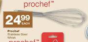 Prochef Stainless Steel Whisk-Each